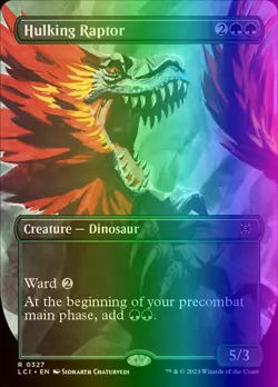 MTG Hulking Raptor (327/535) The Lost Caverns of Ixalan LP FOIL - Image 1