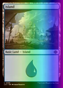 MTG Magic the Gathering Island (396/535) The Lost Caverns of Ixalan LP FOIL - Image 1