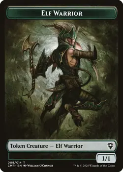 MTG Magic the Gathering Token - Elf Warrior (8/794) Commander Legends LP - Image 1