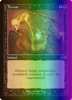 MTG Magic the Gathering Terror (312/521) Dominaria Remastered LP FOIL- Retro - Image 1