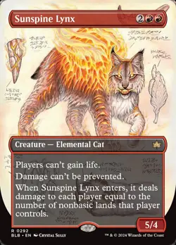 MTG Magic the Gathering Sunspine Lynx (292/427) Bloomburrow NM - Image 1