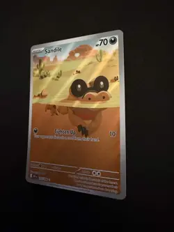 Sandile 135/086 Illustration Rare Holo Card SV Black Bolt Pokemon TCG NM - Image 2
