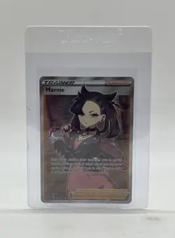 Pokemon TCG Sword & Shield Base Full Art Trainer Marnie #200/202 Ultra Rare - Image 3