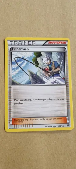 Fisherman - Pokemon TCG - MP - Uncommon - BREAKthrough 136/162 - Image 1