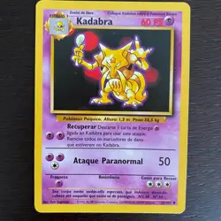 32/102 Kadabra | WOTC Base Set | Pokemon Card | 1999 | Portuguese | NM - Image 1