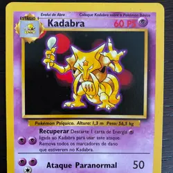 32/102 Kadabra | WOTC Base Set | Pokemon Card | 1999 | Portuguese | NM - Image 2