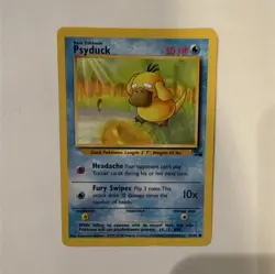 Pokemon Psyduck Fossil 1st Edition 53/62 50 HP Common Regular Card - Image 1