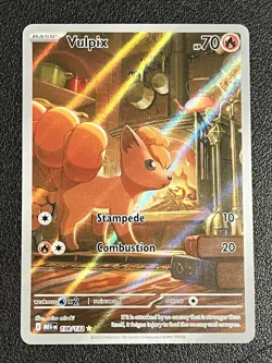 Pokemon Vulpix 138/132 Mega Evolution Illustration Rare NM - Image 1