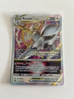 Arceus Vstar 123/172 Ultra Rare Holo Near Mint Condition Brilliant Stars - Image 1