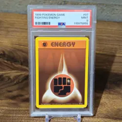 1999 POKEMON GAME BASE SET UNLIMITED 97 FIGHTING ENERGY PSA 9 MINT - Image 1