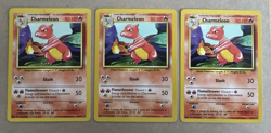 Pokemon TCG 1999 Base Set Unlimited (Shadow) Charmeleon 24/102 Lot Of 3 - Image 1