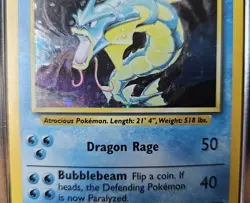 Pokemon 1999 Gyarados 100 HP Holo Rare Base Set 6/102 LP/Excellent - Image 3