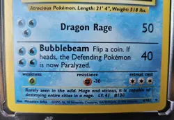 Pokemon 1999 Gyarados 100 HP Holo Rare Base Set 6/102 LP/Excellent - Image 4