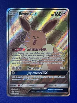 Pokemon TCG Eevee GX SM233 Full Art Promo Black Star Ultra Rare Holo - Image 1