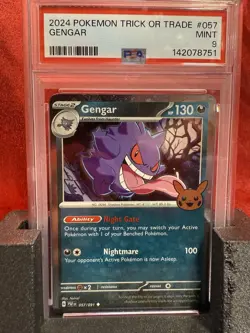 2024 Pokemon Trick Or Trade Gengar #057/091 PSA 9 Mint - Image 1