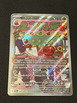 Pokemon TCG Twilight Masquerade 170/167 Dipplin Illustration Rare - NM - Image 1