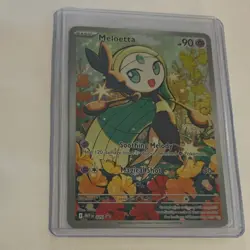 Pokemon Meloetta Illustration Rare Full Art Holo Me: Mega Evolution 026 90 HP - Image 1