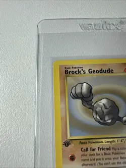 Brock’s Geodude 1st Edition Gym Heroes 66/132 WOTC Vintage Pokemon - Image 3