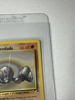 Brock’s Geodude 1st Edition Gym Heroes 66/132 WOTC Vintage Pokemon - Image 4