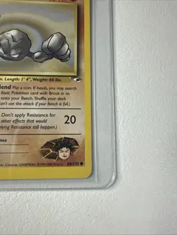 Brock’s Geodude 1st Edition Gym Heroes 66/132 WOTC Vintage Pokemon - Image 5
