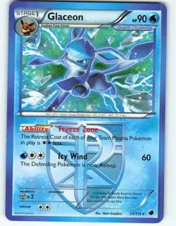Glaceon - 23/116 Plasma Freeze - Pokemon TCG - 2013 - Image 1