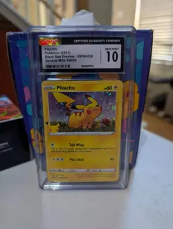 2021 Pokemon SWSH Promo Pikachu #SWSH039 Holo CGC 10 - Image 1