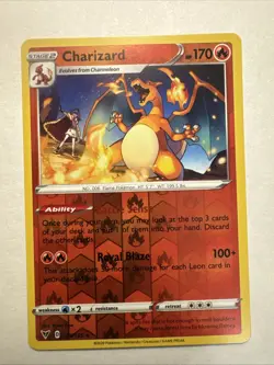 Pokemon Charizard 025/185 Vivid Voltage Sword & Shield - Image 3