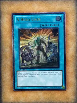 Yugioh A Hero Lives GENF-EN098 Ultimate Rare 1st Ed NM - Image 1