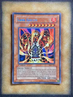 Yugioh Lava Golem PGD-107 Secret Rare 1st Ed LP - Image 1