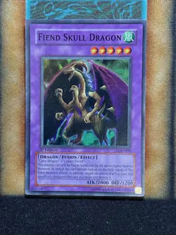 Yugioh Fiend Skull Dragon LOD-039 Super Rare 1st Ed LP - Image 1