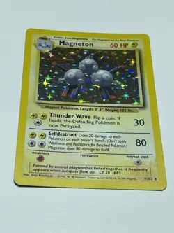Magneton - 9/102 - Pokemon Base Set Unlimited Holo Rare Card WOTC NM - Image 2