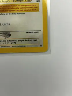 Pokemon Card - Cleffa #31 - Black Star Promo - Image 4