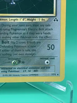 Magnemite - 7/75 - Pokemon Neo Discovery Unlimited Holo Rare Card WOTC MP - Image 5