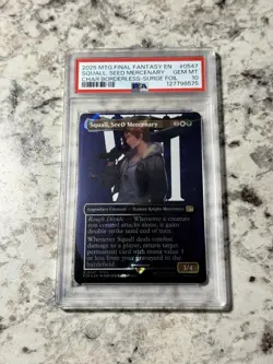 Squall, SeeD Mercenary SURGE FOIL FIN 547 PSA 10 (MTG Final Fantasy 2025) - Image 1