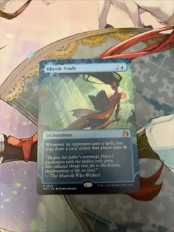 Magic: The Gathering Rhystic Study Wilds of Eldraine Blue Enchantment - Image 1
