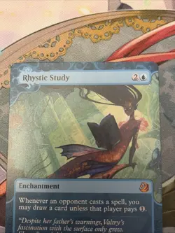 Magic: The Gathering Rhystic Study Wilds of Eldraine Blue Enchantment - Image 2