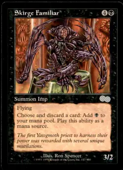 Skirge Familiar LP Light Play Urza's Saga MTG [9130] - Image 1