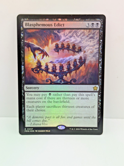 Foundations - Blasphemous Edict - Sorcery - Black - Regular Rare - Image 1