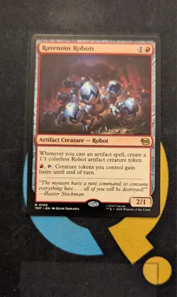 Ravenous Robots Rare TMT 106 Teenage Mutant Ninja Turtles MTG - Image 1