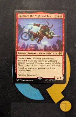 Raphael, the Nightwatcher Rare TMT 103 Teenage Mutant Ninja Turtles MTG - Image 1