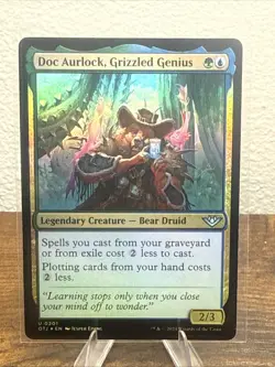 Doc Aurlock, Grizzled Genius #201 (NM) Thunder Junction OTJ Magic MTG Foil - Image 1