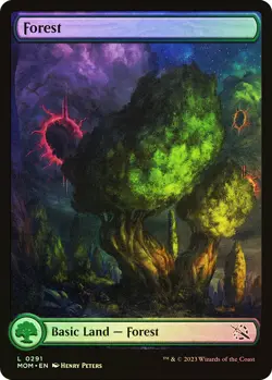 MTG FOIL Forest (#291) - March of the Machine #291 - Image 1