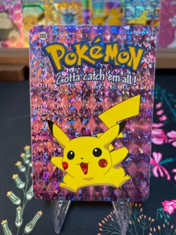Pikachu #025 - Vintage Vending Machine Prism Sticker 2000 - Pokemon Card - Image 1