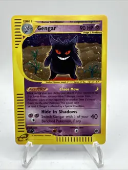 Gengar Holo - 13/165 Expedition Base Set - Pokemon - SWIRL - 2002 - NM - Image 1