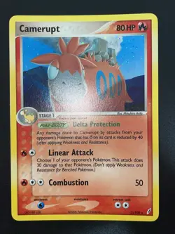 Pokemon Ex Crystal Guardians Camerupt 3/100 holo NM/M - Image 1