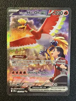 2025 Pokemon Ethan’s Ho-Oh EX 230/182 Destined Rivals Special Illustration Rare - Image 1