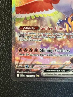 2025 Pokemon Ethan’s Ho-Oh EX 230/182 Destined Rivals Special Illustration Rare - Image 5