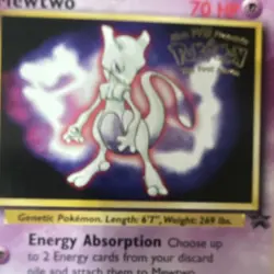 Pokemon TCG Mewtwo 03/53 Wotc Promo Basic Psychic Type 70 HP Psyburn - Image 5