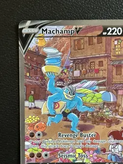 2022 Pokemon Machamp V 172/189 #172 Astral Radiance - Image 2