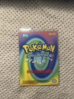 Topps Pokemon Charizard - E6 Foil (Blue Logo) - Image 2